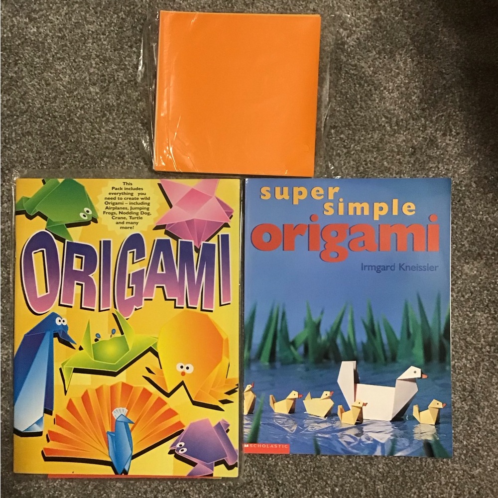Scholastic Origami Book with origami Paper